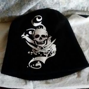 Kid's Skull Printed Pirate Beanie